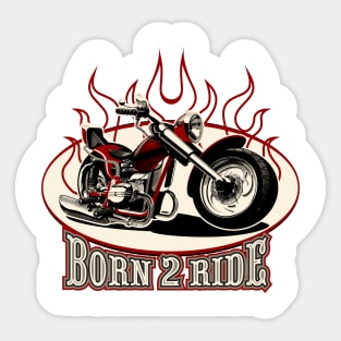 Cartoon Motorbike Sticker